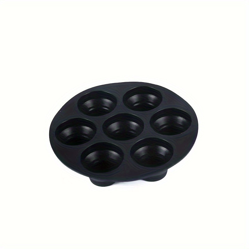 Essential Kitchen Gadget: 7-Cavity Non-Stick Silicone Air Fryer Cake Pan for Mini Cakes & Muffins - Food-Safe Baking Mold Ideal for Oven & Air Fryer Use