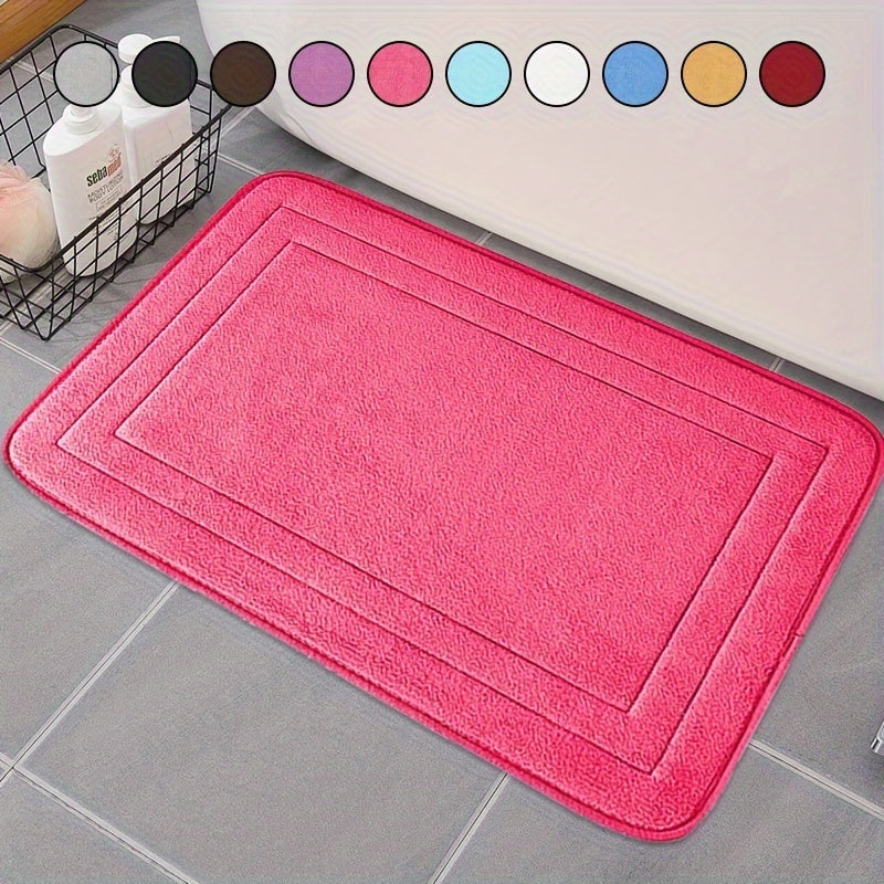 Non-Slip Memory Foam Bath Rug set includes 1 piece - Features Quick Dry, Machine Washable, Soft and Comfortable Bathroom Accessories