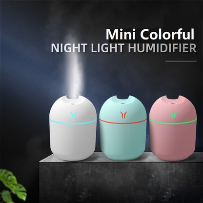 USB Mini Air Humidifier: Aroma Diffuser for Home & Car - Silent Mist Maker with LED Light.