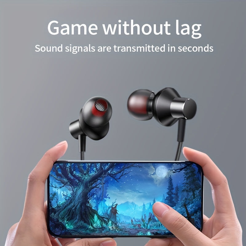 HE05 Neckband Wireless Headphones with Hi-Fi Stereo Sound, Sport Earphones made of Liquid Silicone for Comfortable Wear. Can be used as a Birthday or Holiday Gift.