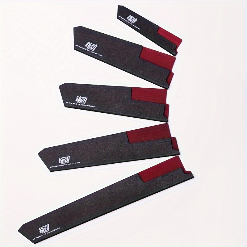 Discover the FINDKING Brand 4-12 Piece Knife Edge Guard Set in a Universal Black PP Plastic Sheath. This Non-Toxic knife protector ensures safe and convenient storage for your Chef Kitchen Knives.