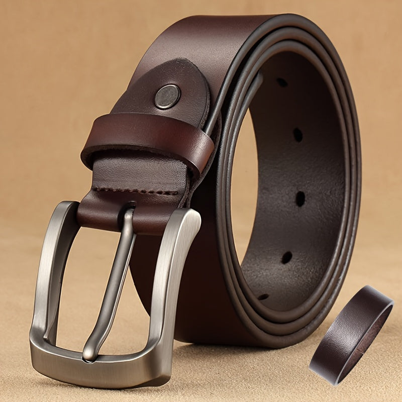 Stylish cowboy vintage leather belt for men, perfect for Valentine's Day