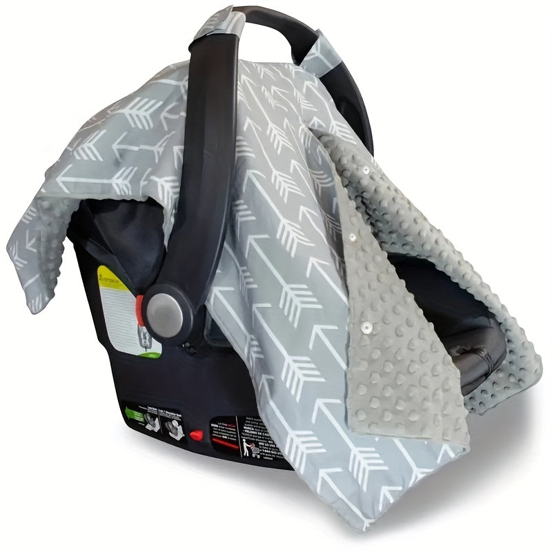 Gift your baby the ultimate comfort and protection with our Car Seat Covers. Designed for both boys and girls, this multiuse canopy is perfect for keeping your little one warm and cozy. With 2 breathable layers, these covers are universally compatible