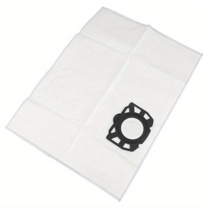 Replacement dust bags for Karcher Robot Vacuum Cleaner, 5-pack compatible with various models including KFI 357 KA 40 WD2 Plus WD3 SE4002. Made from durable plastic and cloth materials, includes floor attachment parts kit.