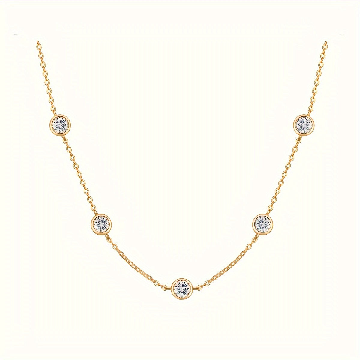 Stunning 925 Sterling Silver Necklace with 2.5ct Moissanite Pendant, Perfect for a Fashionable, Elegant and Trendy Look. This Clavicle Chain is designed with a Sense of Premium Personality, Leisure and Light Luxury. Embrace a Romantic and Gorgeous