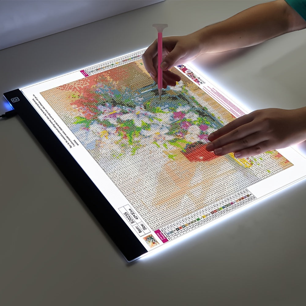 Led Drawing Copy Board with 3 dimmable levels available in A5/A4/A3 sizes for learning and educational assistance.