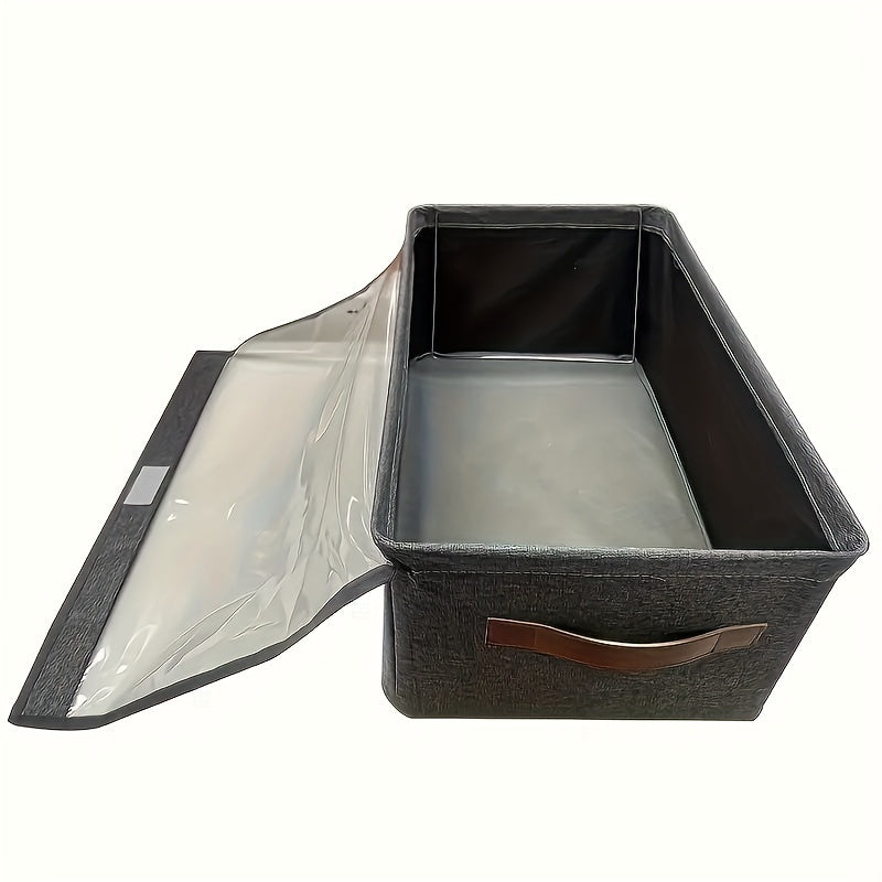 Durable Clothes Storage Box with Strong Steel Frame - Made from Polyester, Ideal for Organizing Wardrobes and Dorm Rooms