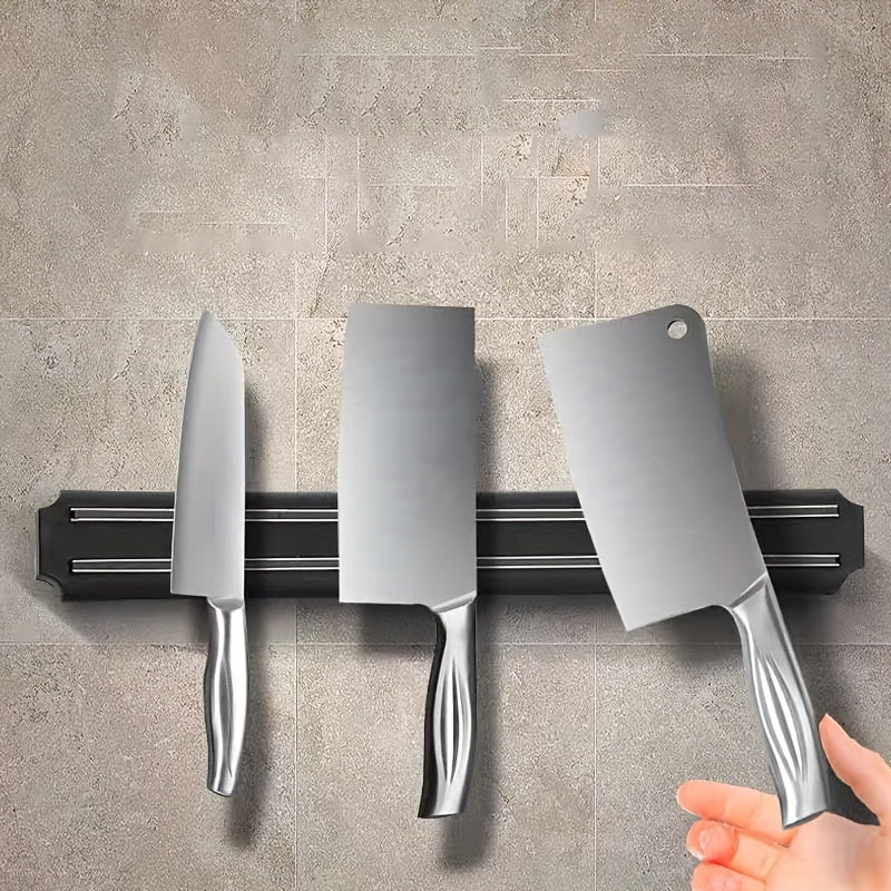 1 piece of Magnetic Knife Strip Wall Holder, Powerful Plastic Magnet Rack for Kitchen Knives, Creative and Stylish Magnetic Knife Bar, Essential Kitchen Accessory