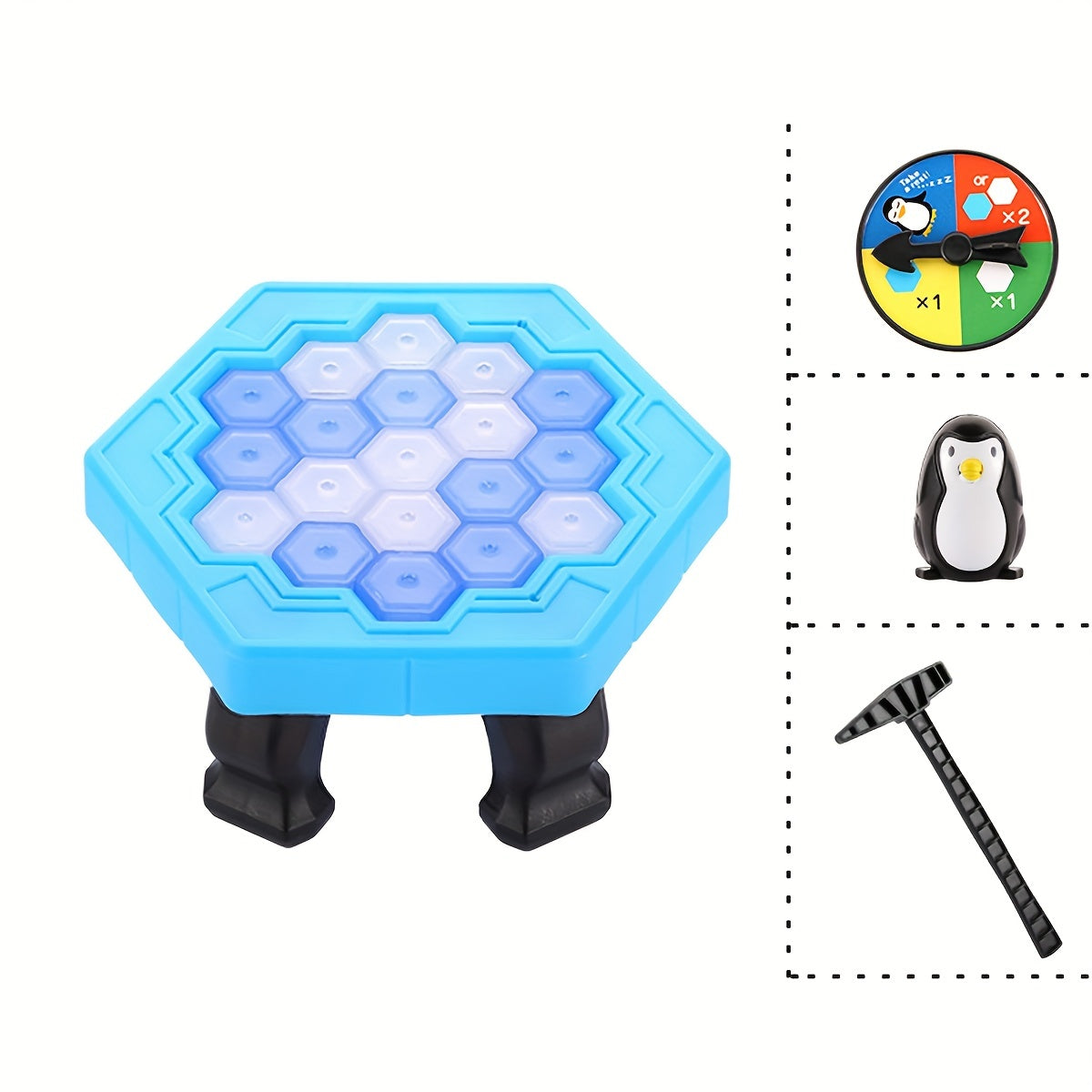 Ice Breaker Penguin Rescue Game: Educational family board game for youngsters, improves focus and logic skills with durable, non-toxic plastic material. Ideal gift for birthdays and