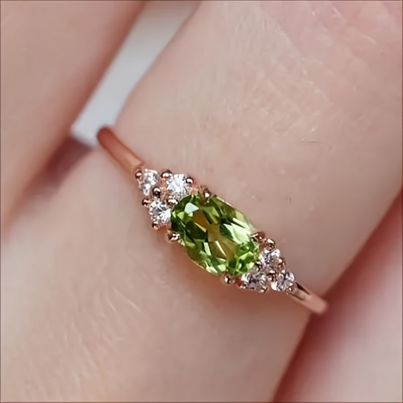 Timeless and sophisticated, this Peridot and zirconia 925 Silver Ring is the perfect accessory for women. Ideal for weddings, parties, and evening events, it is versatile and suitable for all occasions.