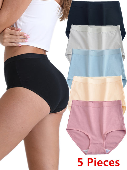 5 Seamless Briefs for Women, Comfortable and Stretchy Underwear