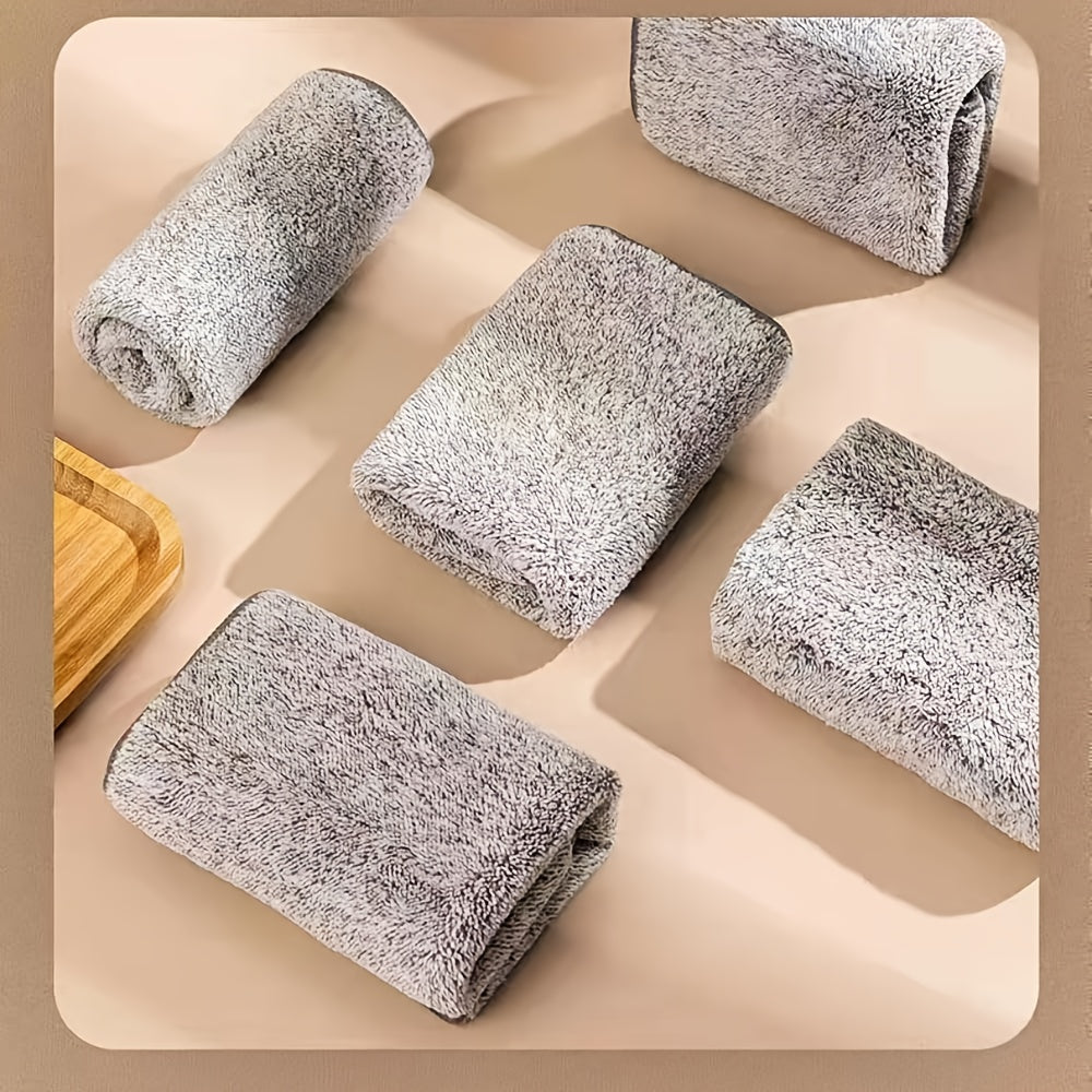 Three value packs of bamboo charcoal fiber cleaning cloths are included in this set. They are designed to provide exceptional cleaning power. Each cloth measures 30x30cm, has a soft texture, and is made of durable materials, making them easy to clean and