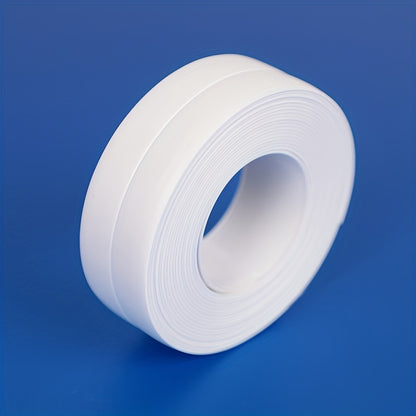 Waterproof sealing tape strip for bathroom, kitchen sink, toilet, and wall. Self-adhesive caulk strip for home renovation, no need for electricity or batteries. Compatible with living room.