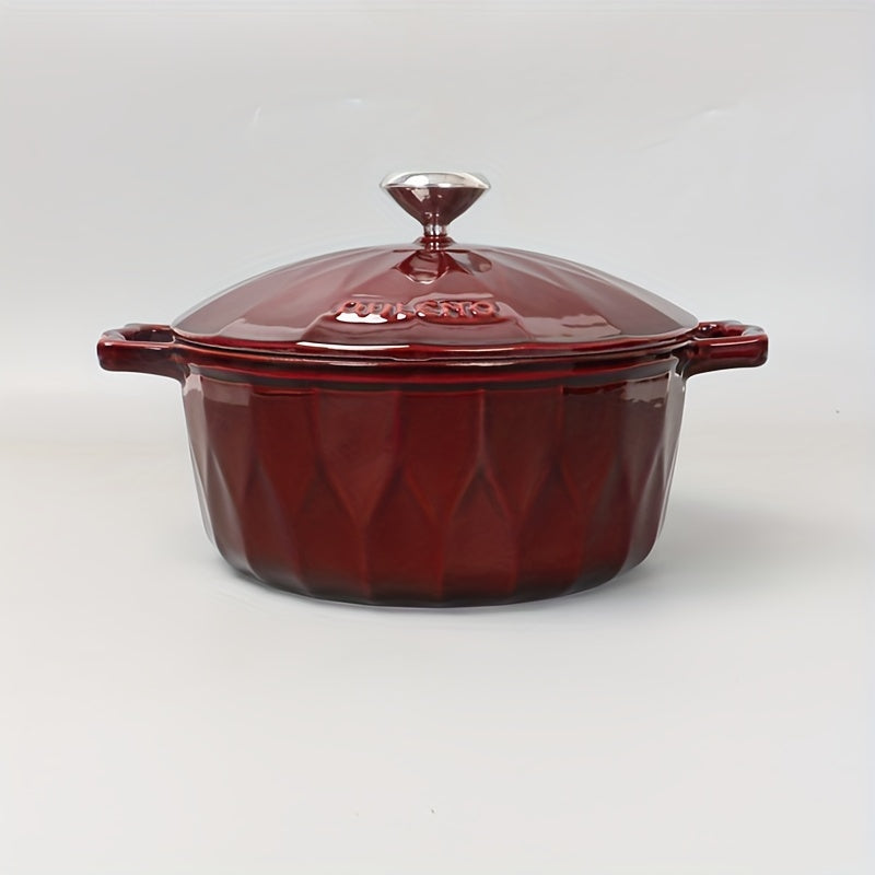 Enameled Cast Iron Pot - Versatile and Non-Stick, Ideal for Cooking Rice & Sauces, Works with Induction, Ceramic, Electric, Halogen & Gas Cooktops - Comes in 78oz, 138oz, and 169oz Options