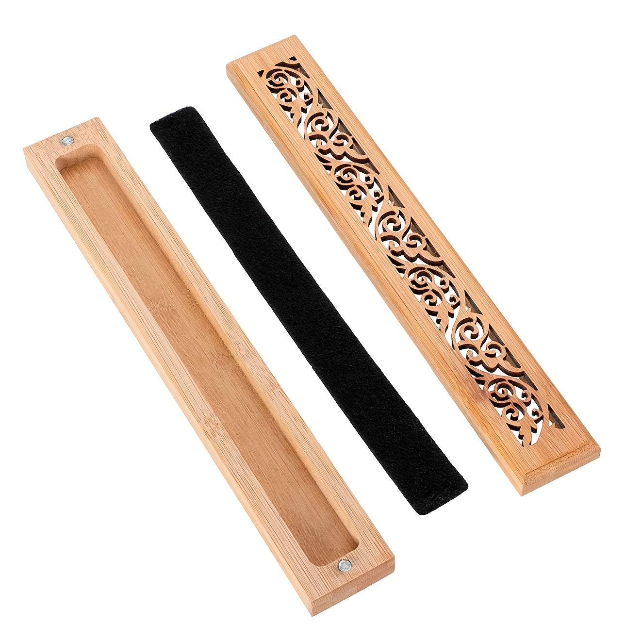 Wooden incense holder for home decoration and relaxation.