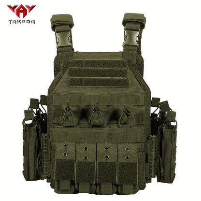 Yakeda Tactical Gear Training Vest: Breathable, Tear-Resistant Polyester, Expandable Pullover for Outdoor Activities, Hand Wash Only