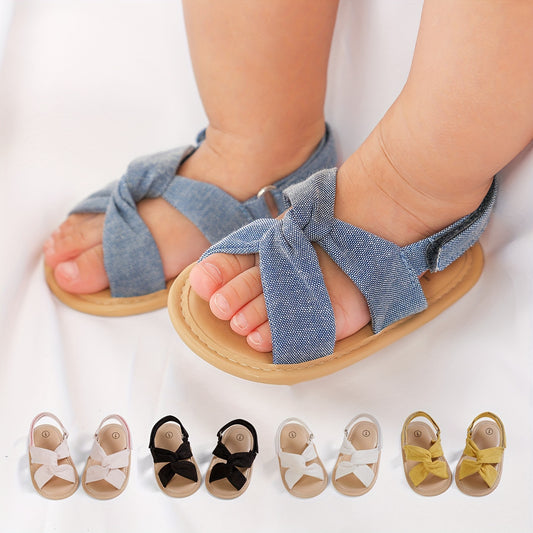 Breathable lightweight open toe sandals for baby girls, perfect for spring and summer walks.