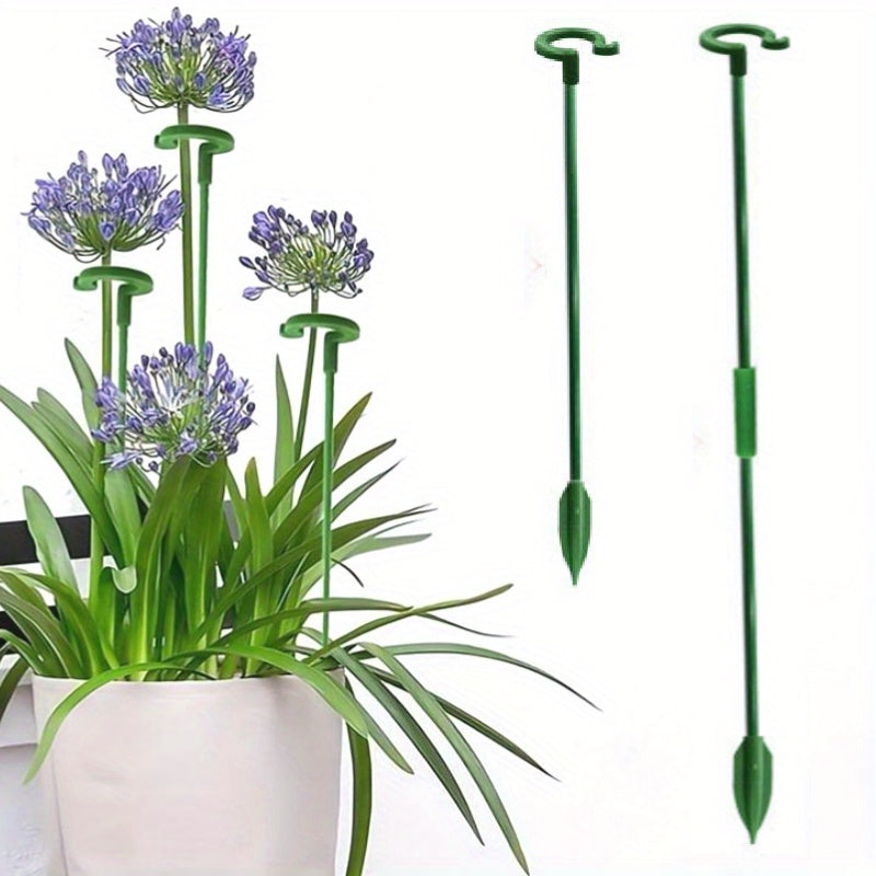 Set of 12 plant support rods for increasing height of frames for indoor and outdoor potted plants.