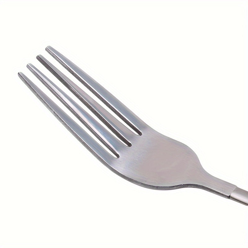 Retractable stainless steel dinner fork for Halloween and Christmas party props.