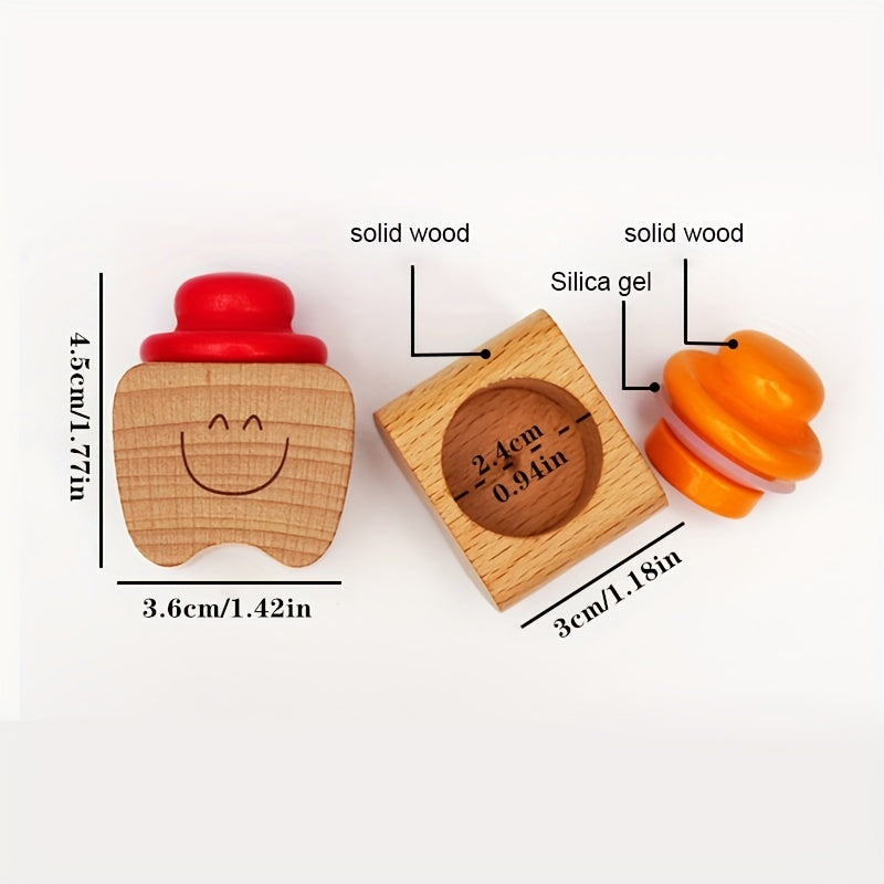 Wooden Tooth Box: A charming keepsake organizer for storing teeth and hair, as well as jewelry such as earrings and necklaces. Perfect for small items, this box makes a thoughtful gift for baby showers and birthdays.