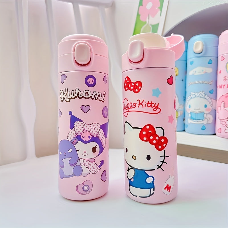 Бутылка для воды из нержавеющей стали от Sanrio с дизайнами Hello Kitty, Kuromi, My Melody и Cinnamoroll — отличный подарок для друзей, праздников, особых случаев и к началу учебного года — идеально подходит для студентов