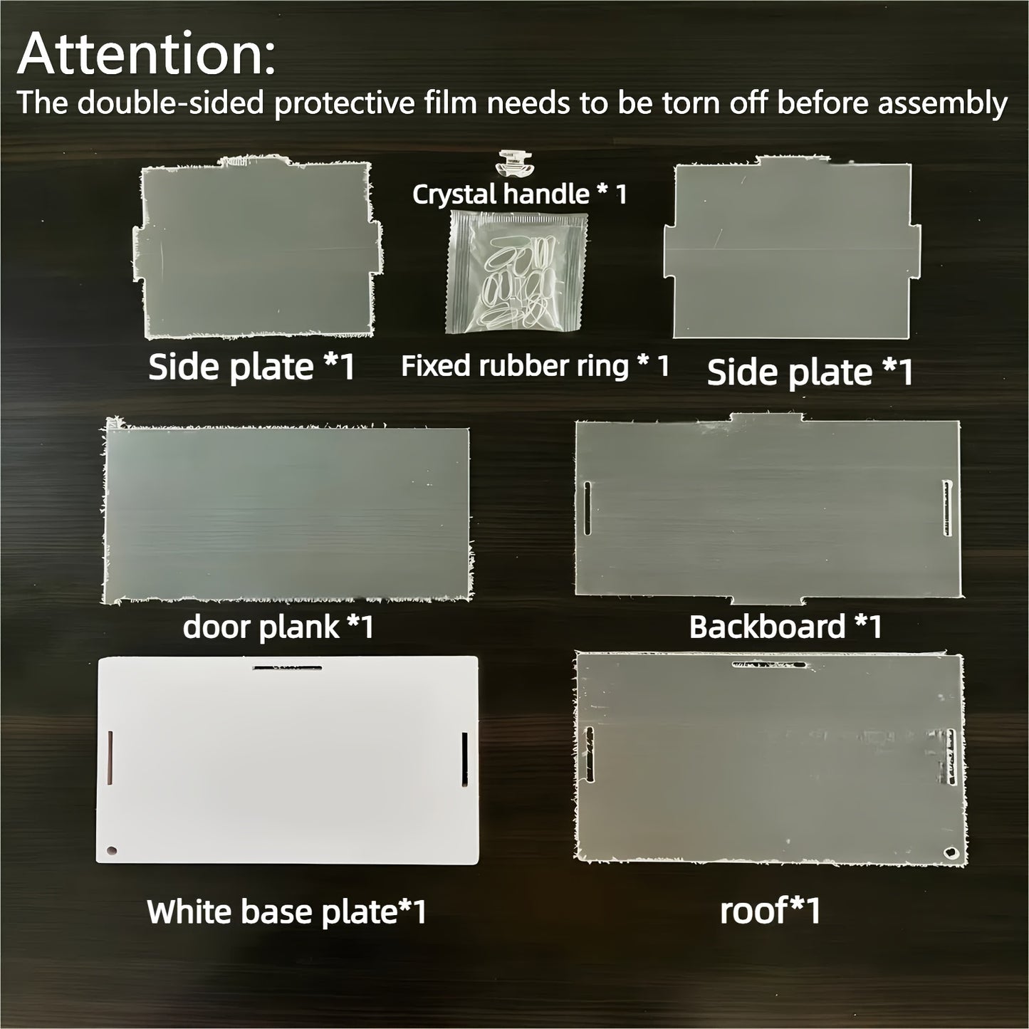 Transparent acrylic display box with opening door, ideal for collectibles and toys. Versatile home storage solution, measures 10-15" H x 20-25" W x 30-40cm D.