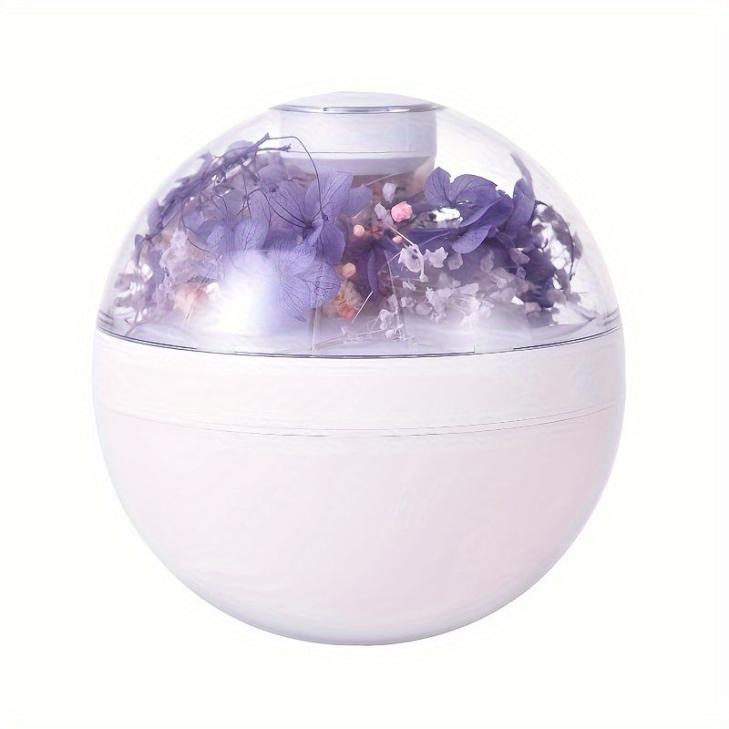 USB powered Everlasting Flower Humidifier purifies air quietly with aromatherapy for home, office, and school, for 220ml.