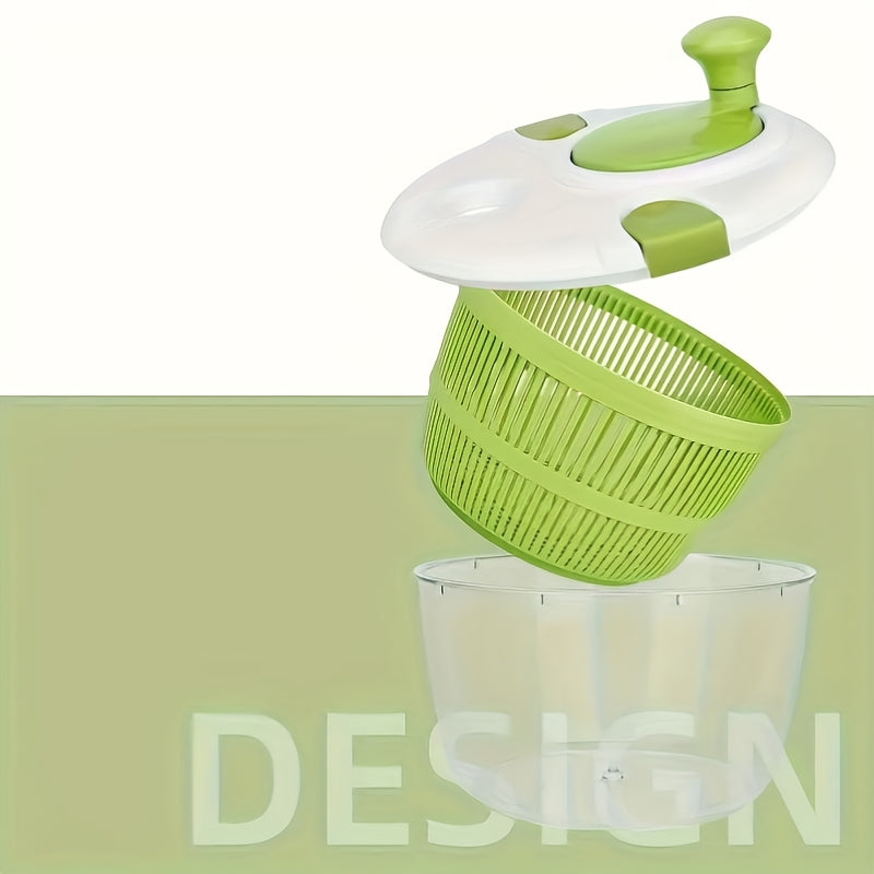 1pc Multi-Functional Plastic Salad Spinner: No Electricity Needed