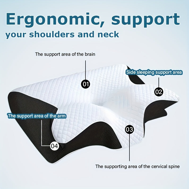 Gift your elderly parents with the perfect present this Christmas - an Ergonomic Orthopedic Neck Support Cushion. This memory foam cushion provides compressible cervical pain relief for back and side sleepers, promoting correct spinal alignment. The