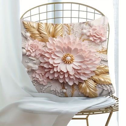 Printed floral pillowcase