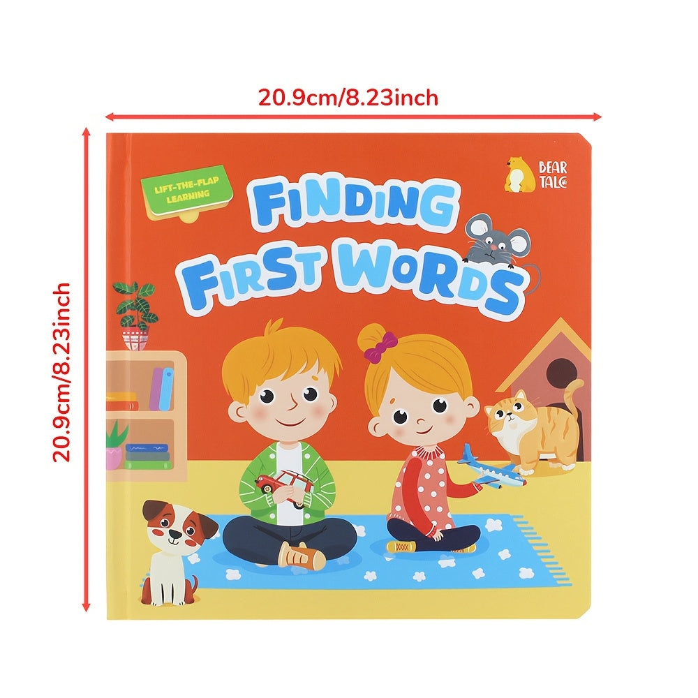 Interactive page-flipping in 'Finding The First Word' makes it a engaging early education book for toddlers aged 1-3 in home and preschool settings.