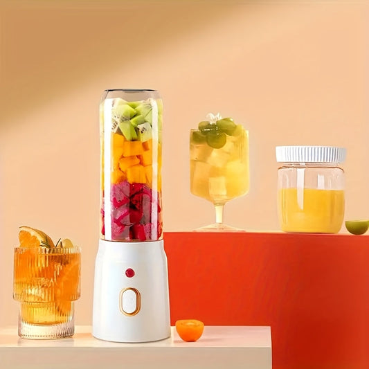 Get your hands on the convenient Portable USB Citrus Juicer! This rechargeable juicer is perfect for home and travel use. It features a 10-blade head, <1L capacity, and is made of durable plastic material. Equipped with a 1500mAh lithium battery, this