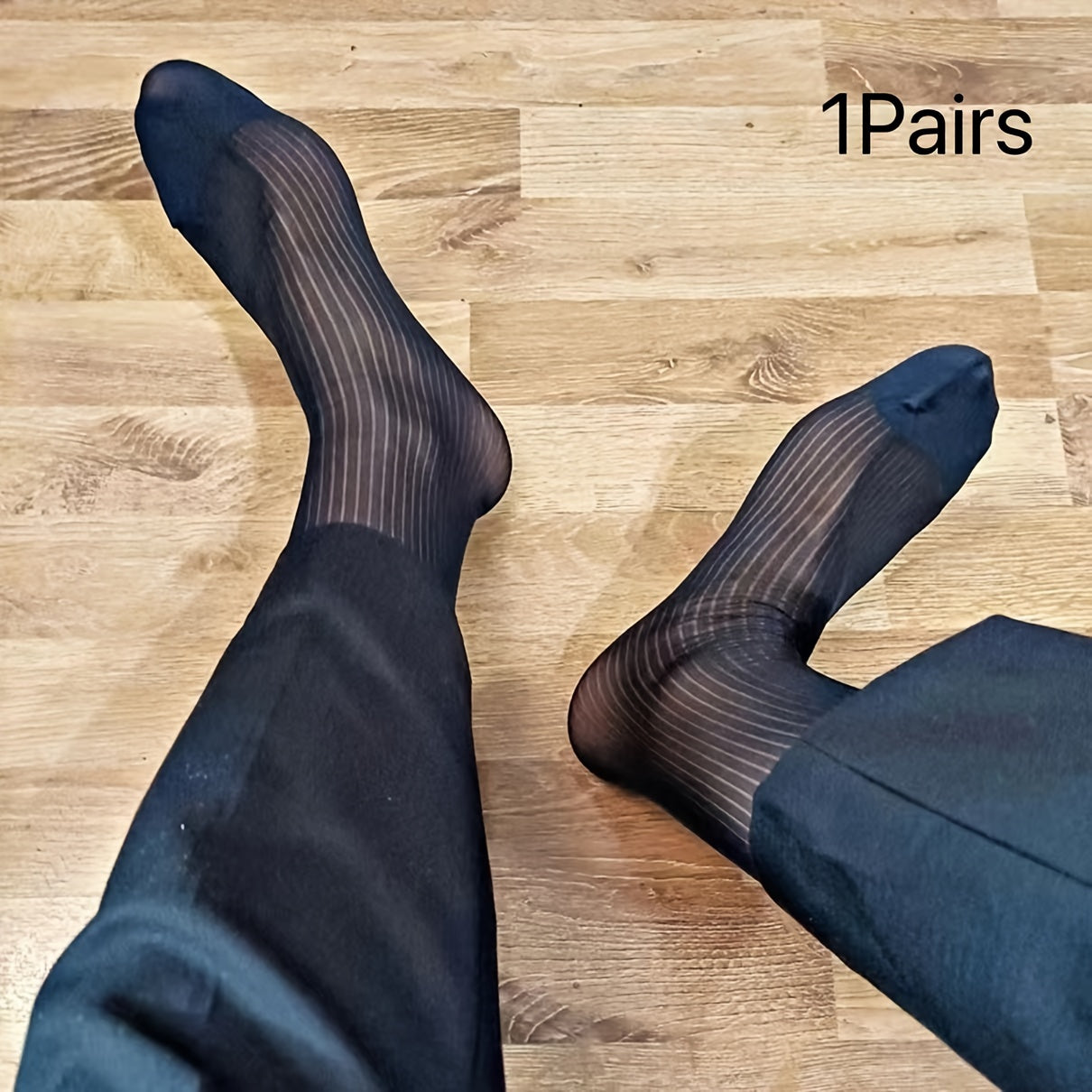 Men's Business Loose-Fitting Striped Thin Breathable Socks