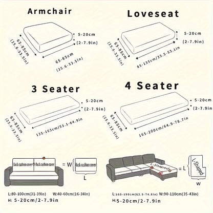 Boho Stretch Sofa Cover made of elastic polyester and spandex, pet-friendly, machine washable, fits various sofa sizes.