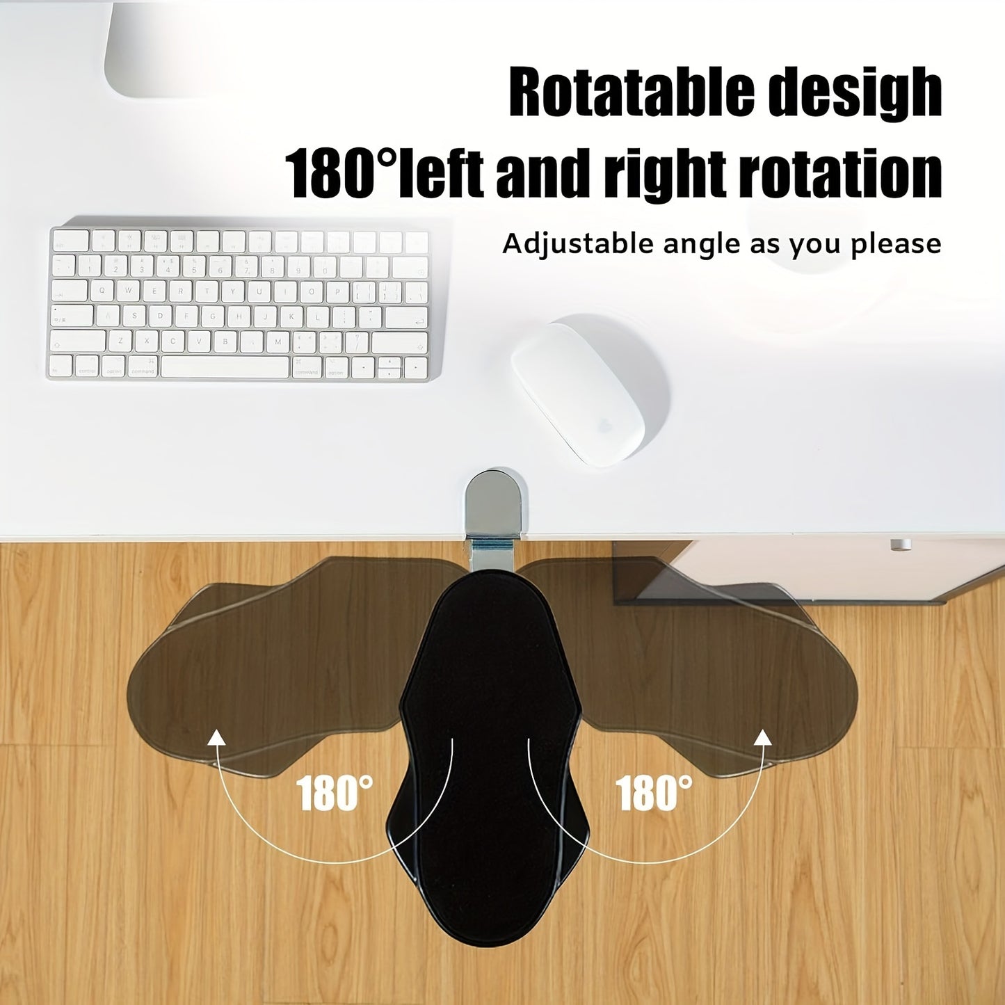 1pc Computer Arm Rest Holder with adjustable, rotating arm wrist rest pad for ergonomic elbow support. Can be folded and rotated, perfect for home, office, table, or chair.