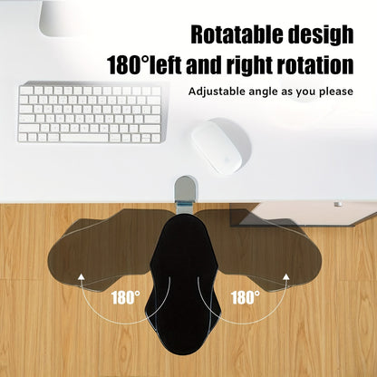 1pc Computer Arm Rest Holder with adjustable, rotating arm wrist rest pad for ergonomic elbow support. Can be folded and rotated, perfect for home, office, table, or chair.