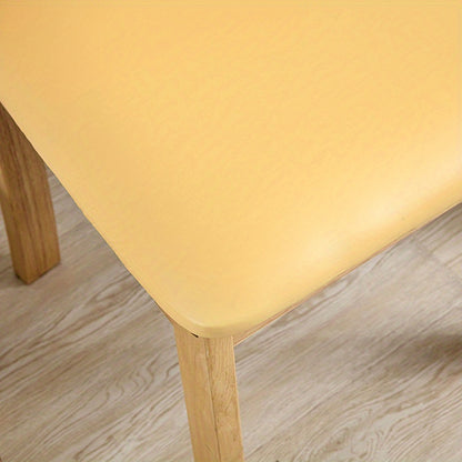 Waterproof PU leather seat cover for dining room chairs.