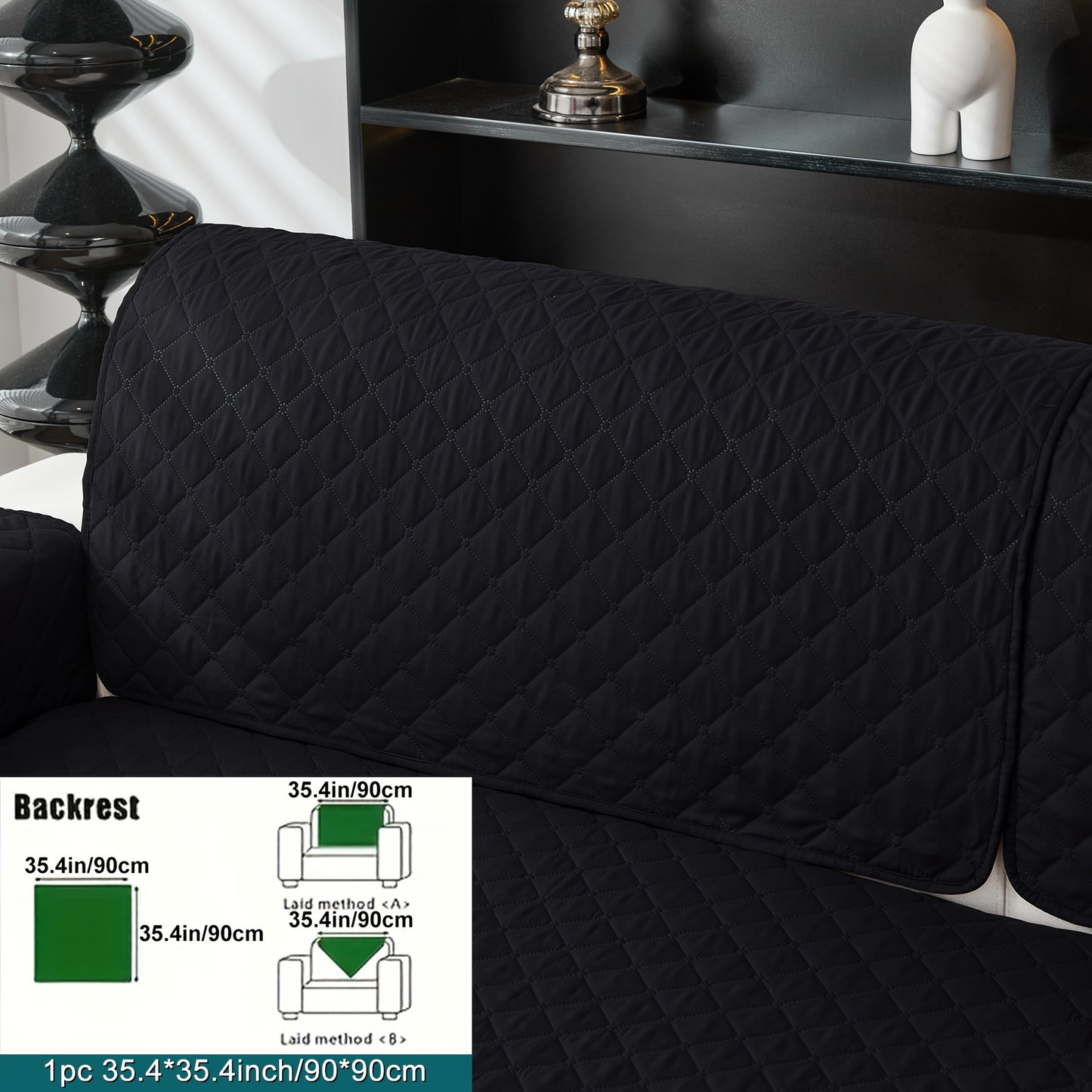 Anti-slip sofa cushion protective pad suitable for all types of sofas, machine washable.