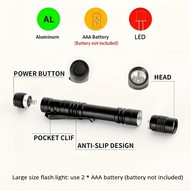 395nm UV flashlight with LED Ultraviolet black light pen for various uses such as invisible ink detection, money and scorpion detection, leak and pet urine inspection. Portable handheld