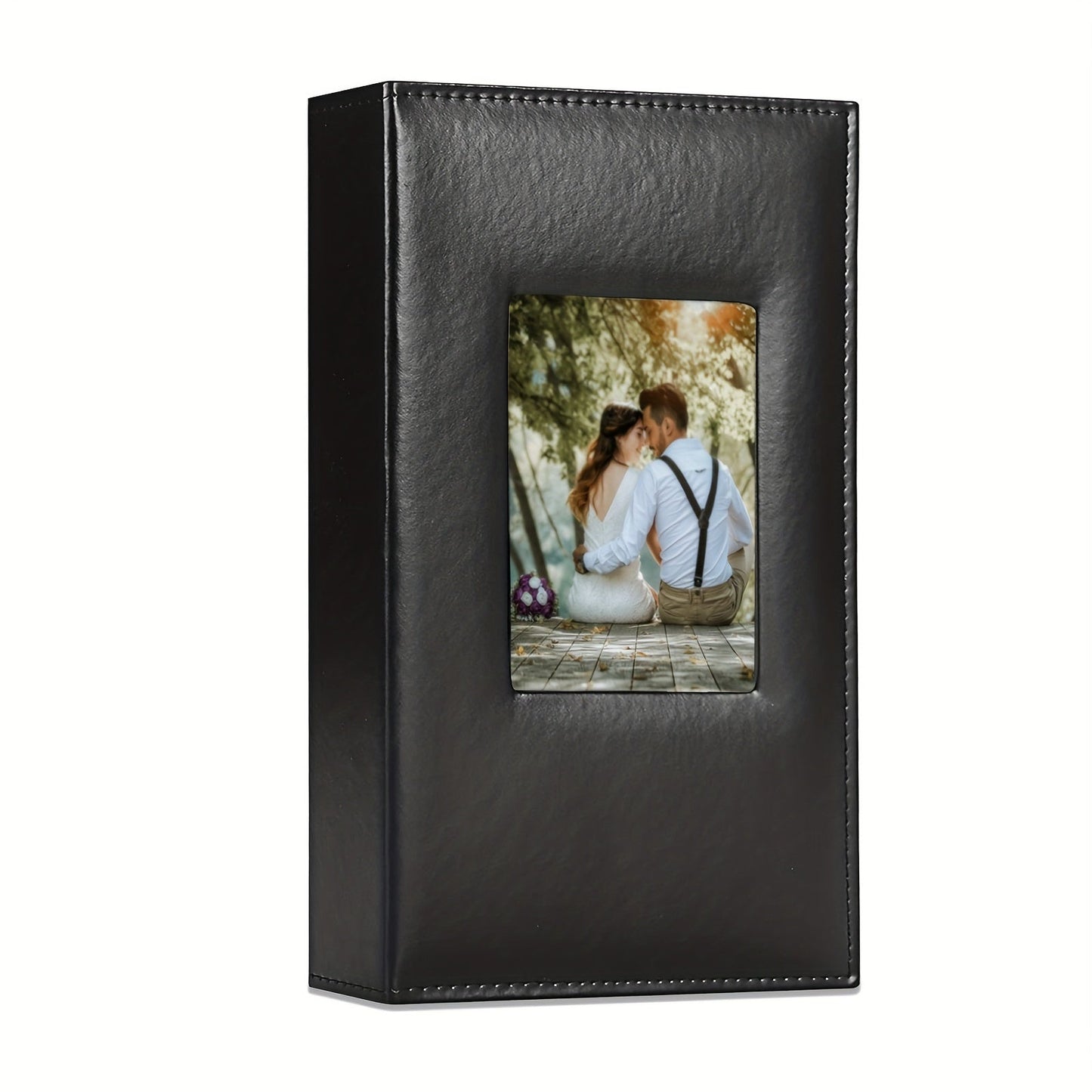 This premium PU leather photo album can store up to 300 4x6 photos, making it perfect for preserving memories from family events, weddings, anniversaries, travels, graduations, and more. With its large capacity and elegant design, it also makes an ideal