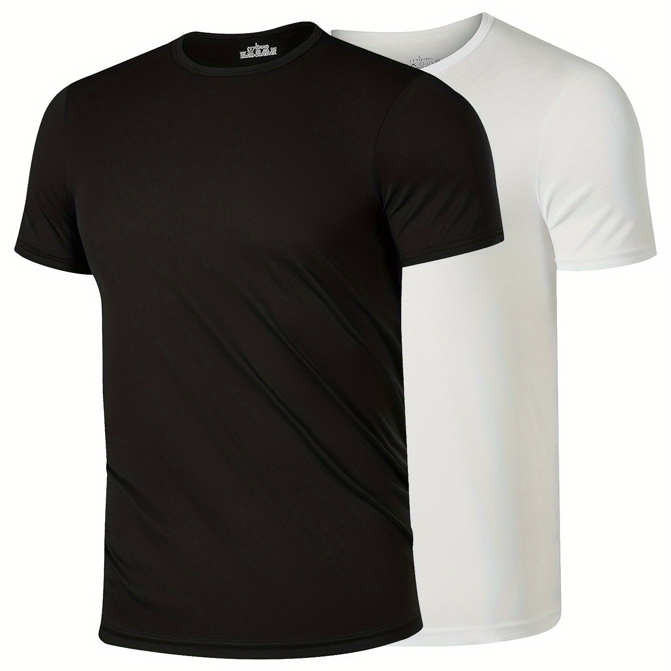 2 Men's Crew Neck T-shirts for Summer, Soft, Stylish and Casual.