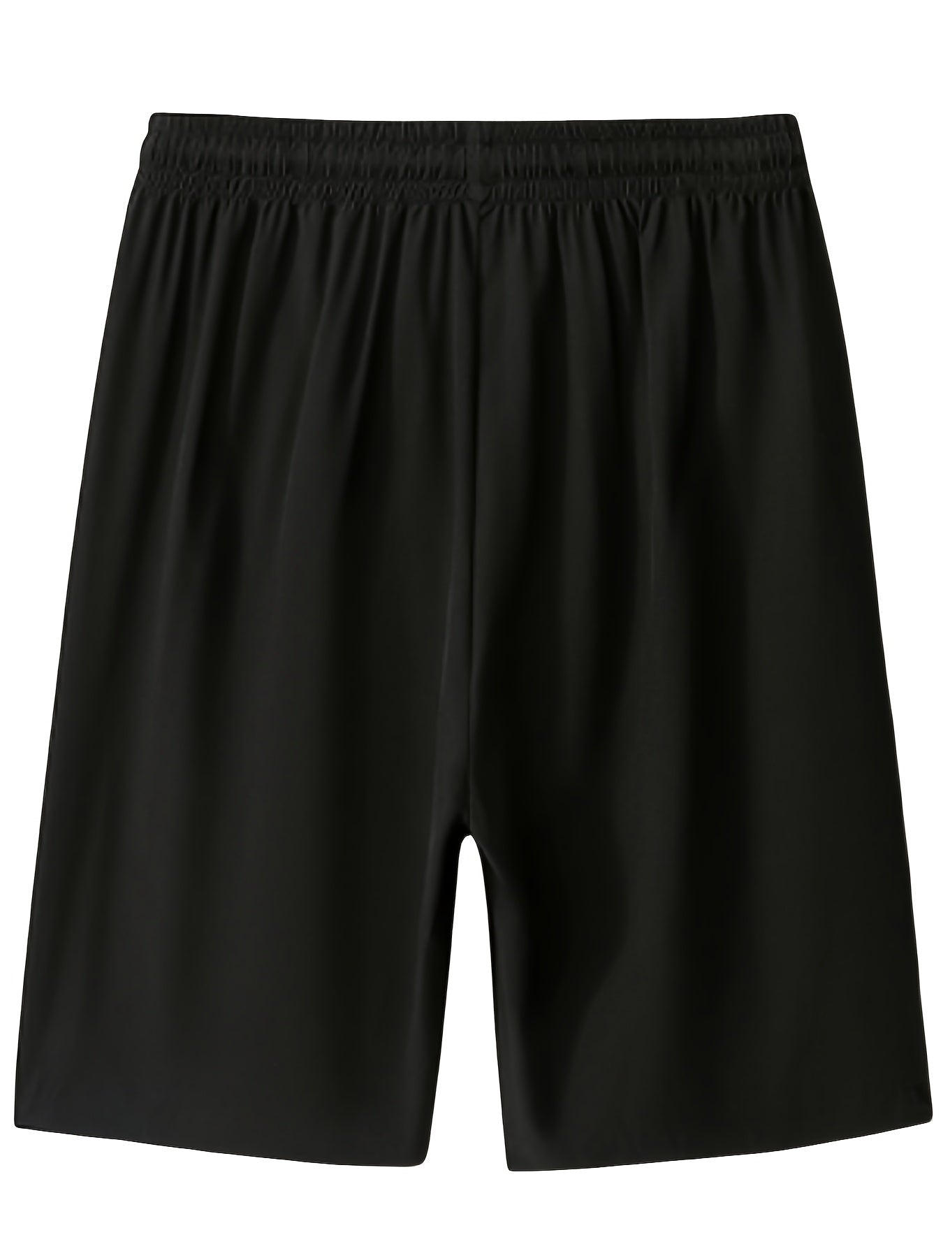 Men's summer shorts in solid color, made of breathable quick-dry polyester with pockets. Regular fit and lightweight woven fabric for casual sportswear.