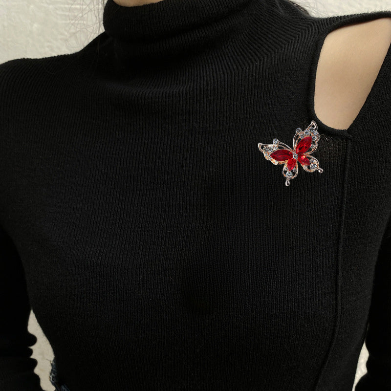 Christmas Gift: Small Brooch for Your Shirt - Prevents Unwanted Movement. This Simple Collar Pin is a Perfect Niche Accessory for Your Suit or Clothes.