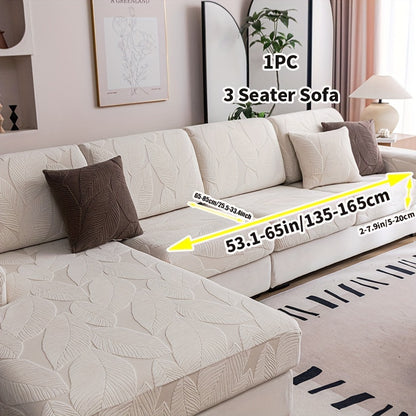 Durable Jacquard Sofa Cover suitable for all seasons, washable and stretchable, designed for modern style sofas in living rooms, offices, and homes. Easy to maintain with anti-slip features and suitable for single, double, triple, or quadruple seats.