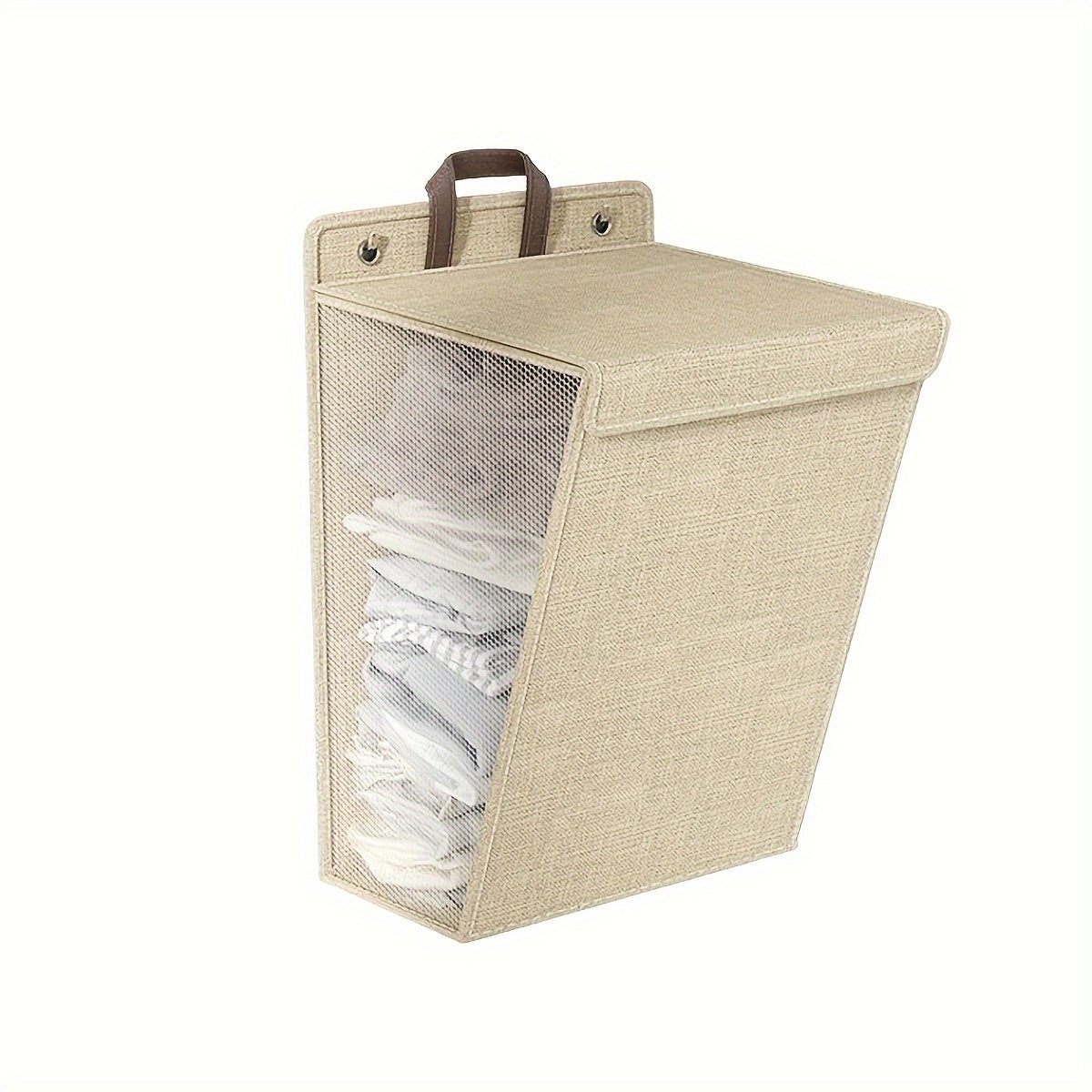 1-piece Wall Hanging Laundry Hamper, Foldable Dirty Clothes Storage Basket for Bathroom, Bedroom, and Living Room Organization in the Home