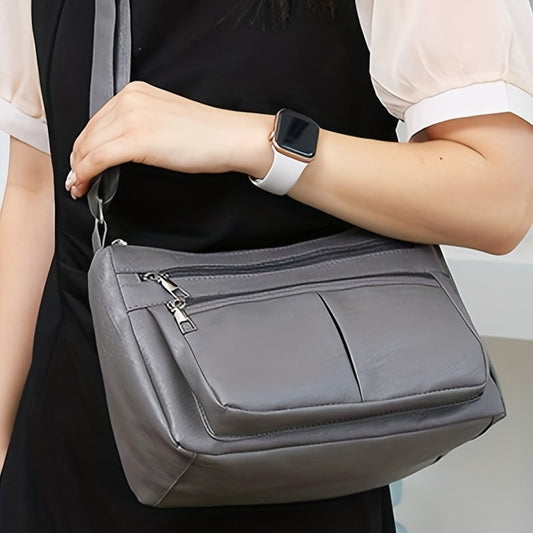 Stylish Crossbody Bag with Spacious Capacity, Ideal for Fashionable Moms on the Go