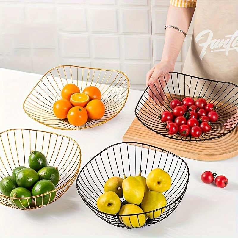 1pc Geometric Fruit Basket, for Living Room Coffee Table