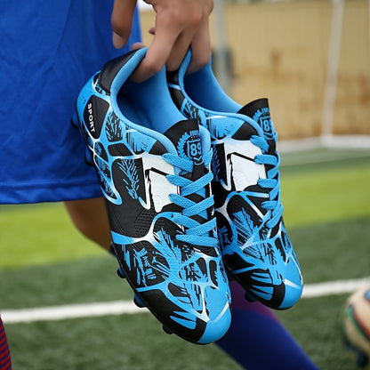 Men's non-slip football cleats with spikes, professional and comfortable for training and competition.