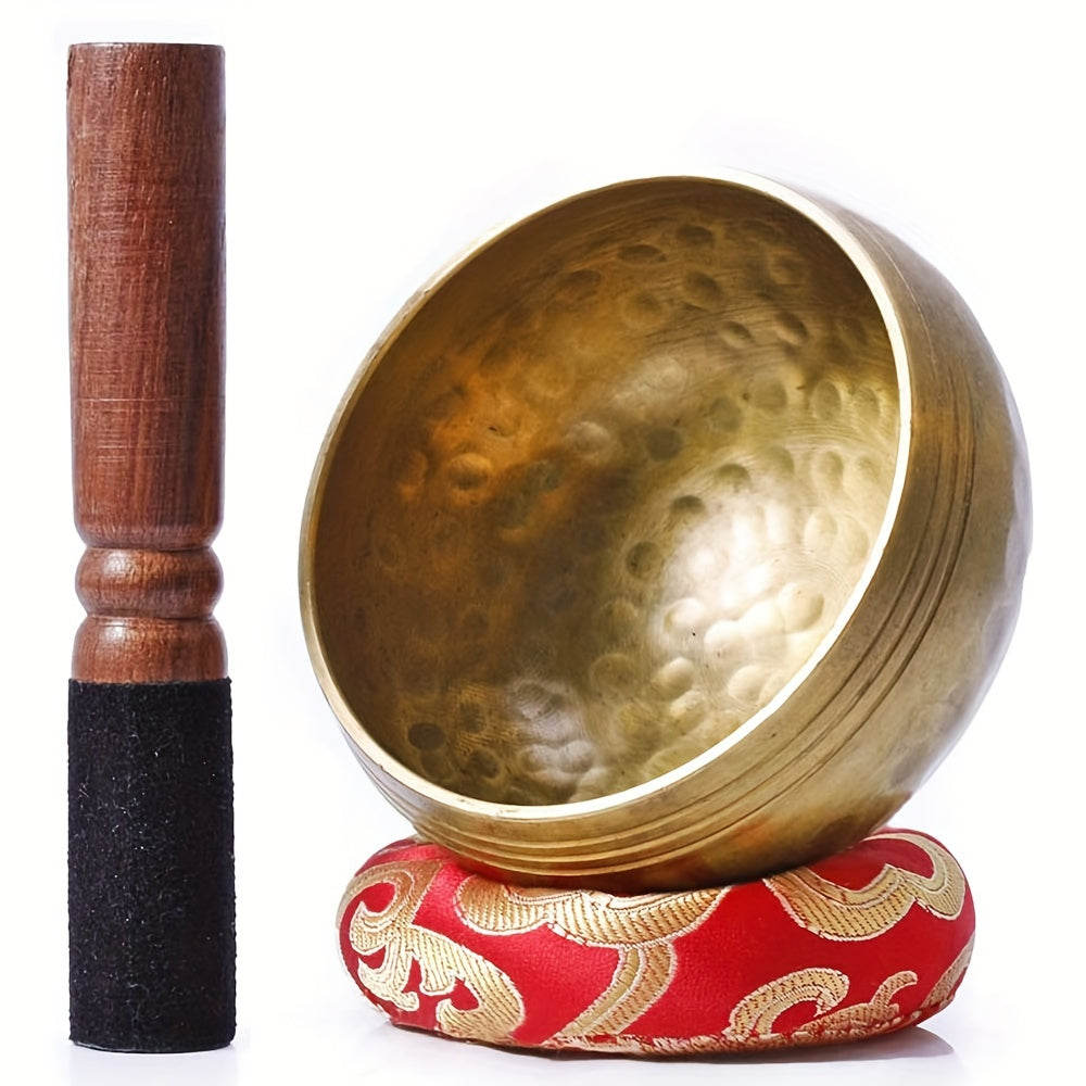 Nepal Hand Hammered Singing Bowl for Mindfulness, Meditation, Yoga, and Sound Therapy