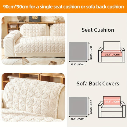 Plush, pet-friendly sofa cover for 1-4 seater sofas. Stain and slip-resistant, machine washable.